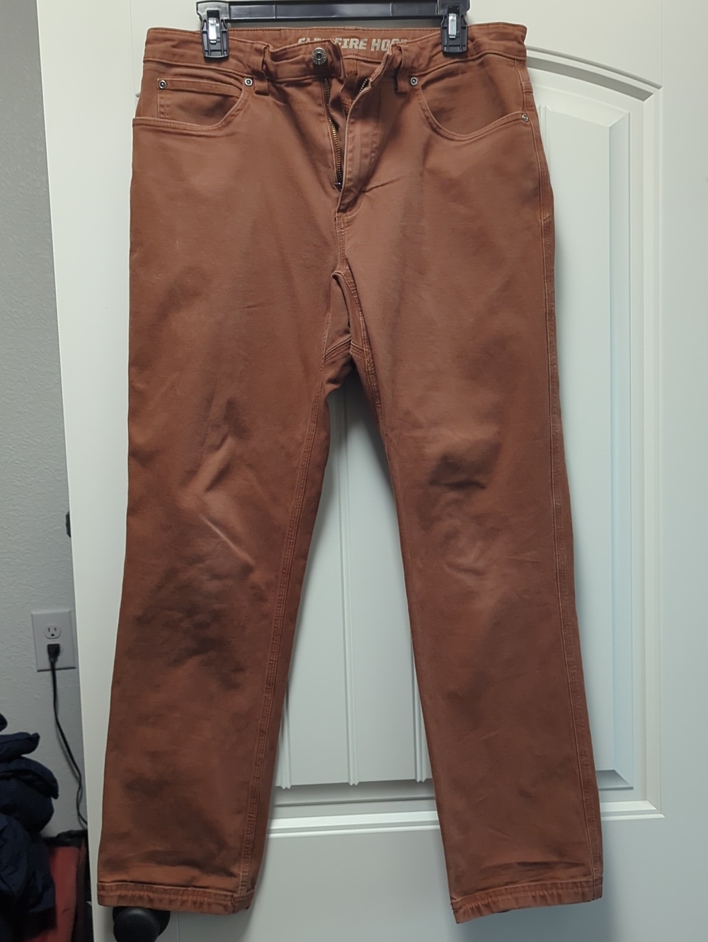 Duluth Trading Co Men's Rust Brown Flex Fire Hose Pants